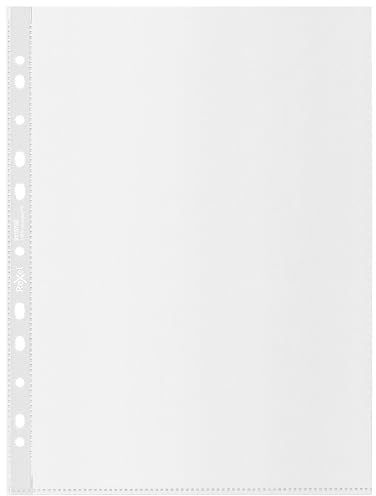 Rexel Recycle A4 Pockets, Embossed Strong PP, 70 Micron, Pack of 100, 2115702