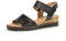 Gabor Damen Keilsandalen, Frauen Sandaletten,Moderate Mehrweite (G),Strandschuhe,Keilsandaletten,Keilabsatz,schw.(KorkTS/schw),38.5 EU / 5.5 UK
