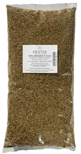 Hestia Herbs Origan grec séché 500 g, sans allergènes - Végétalien - Sans OGM