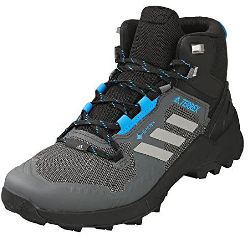 adidas Herren Terrex Swift R3 Mid GTX Leichtathletik-Schuh, Mehrfarbig Core Black Grey Three Blue Rus, 43 1/3 EU