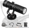 Boya BY-MM1 B Black On-Camera Shotgun Microphone for Camera, Smartphones, DSLR, Camcorder, iPhone Cardioid Condenser Microphone without Battery for Vlog Video Recording