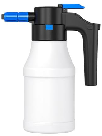 Milageto 1,5 l elektrischer Schaumsprüher, elektrische Sprühflaschenlanze, tragbar, Gießkanne, elektrischer Pumpensprüher zur Reinigung