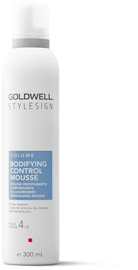 Goldwell StyleSign Bodifying Control Mousse, For Coarse Hair, Adds Volume & Body, Humidity & Frizz Resistance up to 72h, Heat Protection up to 230°C, Vegan, 300ml