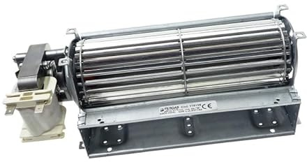 Easyricambi - Ventilatore Tangenziale 220v per Stufa a Pellet, Calorifero, Camino, Radiatore (22W) Ventola Tangenziale Specifica per Alte Temperature, Tutte le Misure in Descrizione Cod. FERGAS 116139