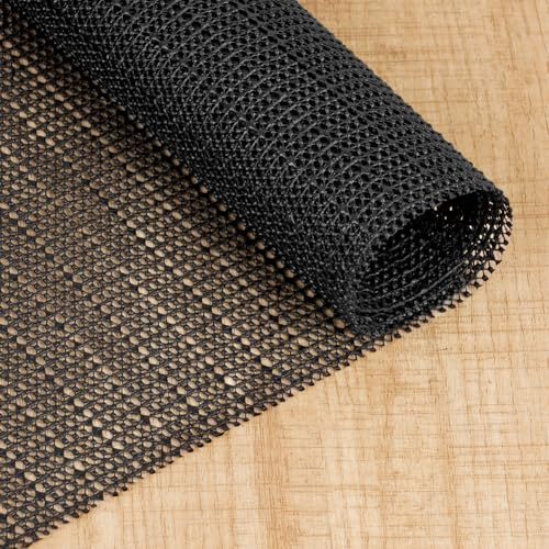 Vicloon Halkfri mattrulle, 30 x 150 cm mångsidigt halkfritt foder, PVC-halkskyddsmatta, skärbart mattunderlag för hem, kontor, sovrum, mattor, laminatgolv, bilar, lådor, svart