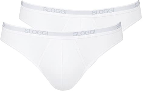 Sloggi Homme Basic Mini 2p Bikini, Blanc, 6 EU