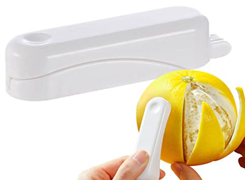Pelador de naranjas | 2 piezas raspador de metal rallador de frutas rebanadora | Pelador de cortador de cortadora de acero inoxidable cítricos, herramientas de frutas Gadget de cocina para accesorios