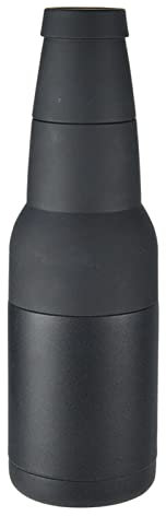 Qukaim Beer Cooler | Raffreddatore per Bottiglie e Lattine di Birra in Acciaio Inossidabile a Doppia Isolazione 12oz con Apribottiglie Integrato | Isolamento a Vuoto a Doppia Parete