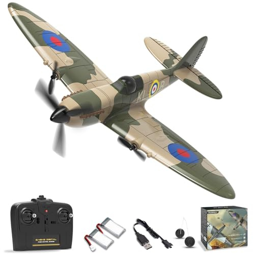volantexrc RC Plane, WWII Spitfire RC 3CH Remote Control Plane for Beginner