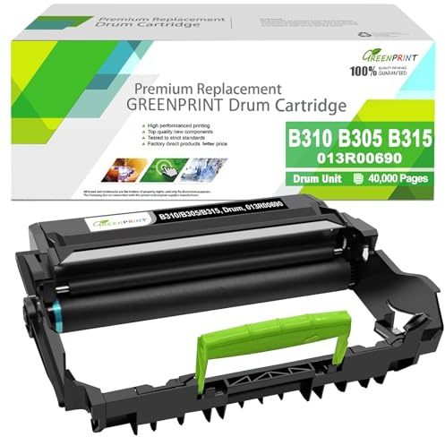GREENPRINT Compatibile Cartuccia del Tamburo Unità di Tamburo Tamburo di imaging B310 B305 B315 013R00690 Nero 40000 Pagine per Xerox Stampante B310 B305 B315