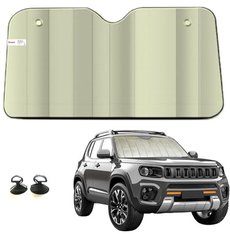 Universal Folding Foil Sun Shade, Reflective Folding Foil Metallics Cars Windscreen Sun Shaded, Car Van Windscreens Shades Universally Windscreen Shade for Car to Block UVR