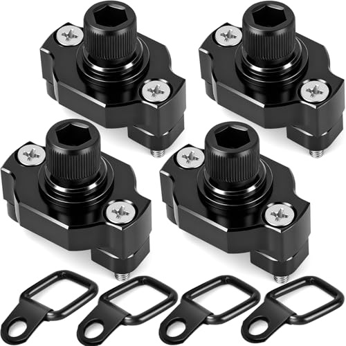 Drieaco UTV ATV Anclajes de amarre de anillos en D de aluminio para CFMOTO Cforce Zforce Uforce 1000 950 800 600 625 U10 Accesorios, Sistema de anclaje de amarre de anillos en D resistente para UTV
