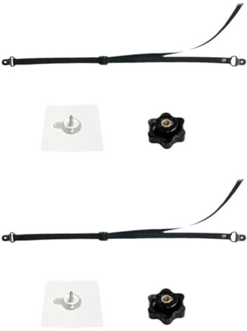 Ounfhtrttk 2 Correas de Seguridad Ajustables para TV, Anclajes Adhesivos Antivuelco Sin Taladro para Muebles, para Bebés, Se Fijan A la Pared.