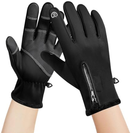 Xefzoa Guantes de motocicleta para hombre, guantes resistentes al viento para montar en motocicleta, impermeables, para hombre, pantalla táctil, antideslizantes, para ATV, ciclismo, carreras de