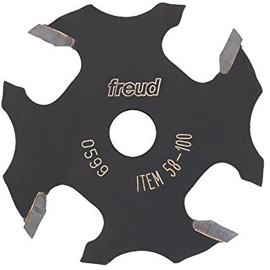 Freud 58-100: 9/16 depth x 1/16 Slot Four Wing Slotting Cutter