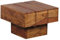 FineBuy Beistelltisch Massivholz Wohnzimmertisch 44 x 44 x 30 cm Couchtisch massiv Landhaus-Stil Cube quadratisch