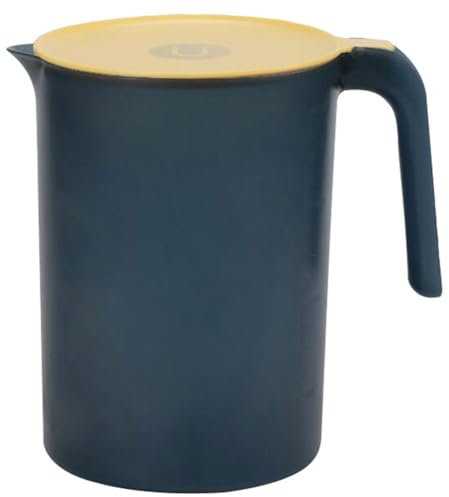 UPKOCH Kunststoff Wasserkrug 2.5L Mit Deckel, HitzebestäNdig, GroßE ÖFfnung Zum NachfüLlen, Tragbarer GeträNkekrug FüR Abendessen, Picknicks Und Partys