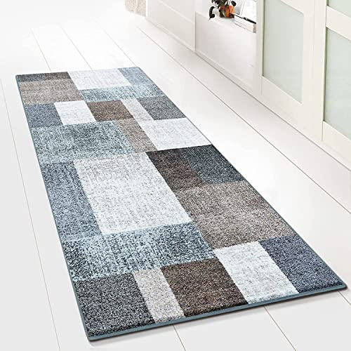 Floordirekt Teppich-Läufer Lucano 80 x 500 cm, Beige - Moderner Wohnteppich für Flur, Küche, Schlafzimmer - Meterware - rutschfest, robust & pflegeleicht