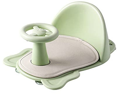 iFCOW Baby-Badesitz, rutschfeste Baby-Badewannen-Sitz, Baby-Dusch-Sitz, Baby-Badesessel mit Anti-Rutsch-Matte Rückenlehne