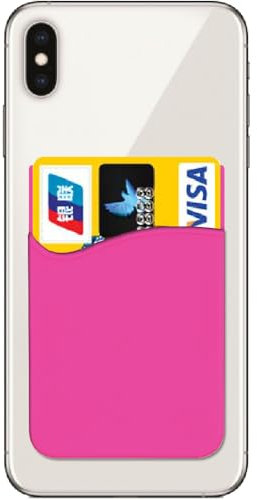 FYISWHO Porte Carte Autocollant Universel,étuis Cartes pour realme 11 10 9 9i 8 8i 7 6 Pro c55 c53 c31 c33 c35 c30 c11 c21 c21y c25y,Porte-Cartes crédit Silicone pour narzo 50a 50i GT Neo 2 3 3t gt2