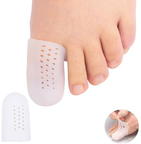 Vinuwu 18 Stück Zehenschutz Großer Zeh, Zehenschutz Silikon, Atmungsaktive Gel Zehenkappen zur Blasenprävention Hühneraugen, Zehenschutzkappe für Wandern und Männer, Cushion for Corns, Calluses