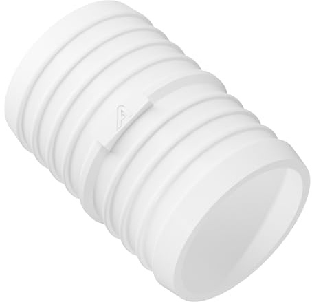 60mm (2 3/8 Inch) Plastic Hose Pipe Connection Extension for Garden Hoses, Ponds, Water Pipes, Inline Barbed Joiner