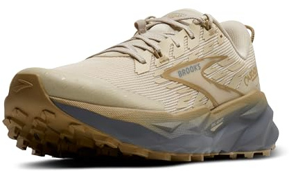 Brooks Women’s Cascadia 19 Mountain Trail Running Shoe - Sand/Primer/Starfish - 7 Medium