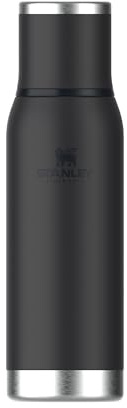 Stanley 1913 Adventure to-Go Thermal Flask 0.75L - 20 Hours Hot - 25 Hours Cold - Leakproof - Insulated Lid - BPA-Free Insulated Bottle - Dishwasher Safe - Coffee Flask - Black 2.0