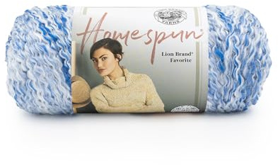 Lion Brand Yarn Company Homespun Yarn-Delft, Acrylic Blend, 12.16 x 25.87 x 12.16 cm