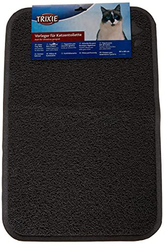 Trixie 40382 Vorleger für Katzentoiletten, PVC, 40 × 60 cm, anthrazit