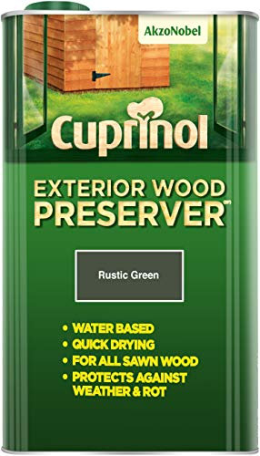Cuprinol Exterior Wood Preservers (Bp) Woodcare, Rustic Green, 5 Litre