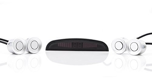 M-Tech CP4S parkeringssensorer med display och högtalare – silver