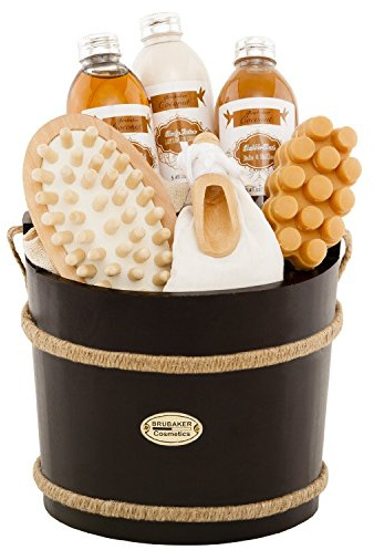 BRUBAKER Cosmetics - Coffret de bain & bien-être - Noix de coco - 9 Pièces - Baquet décoratif - Idée cadeau