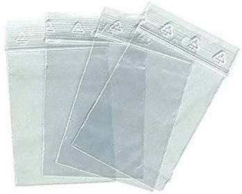 100 SACHETS ZIP 60 X 80 mm, 6x8 cm pour ranger des petites pièces, visses, écrous, piles, pièces détachées, joint, sac plastique fermeture zip étanche de 50 micron :