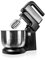 BEHOME Robot Patissier 3L, 300W, 5 Vitesses Réglables Fonction Turbo, Bol Acier Rotatif Inoxydable, 2 Crochets à pétrir, Noir