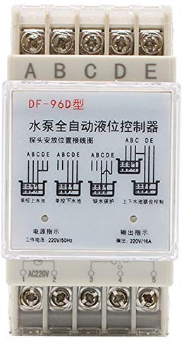 Uanratg DF-96D Automatic Water Level Controller Pump Cistern Auto Liquid Switch 220V Relay Switch