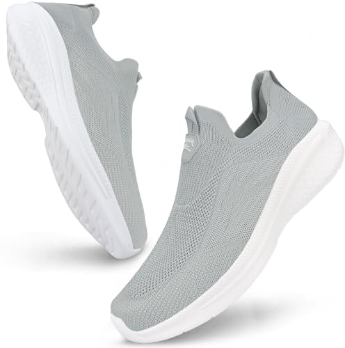 Giniros Basket Homme Chaussures Slip on sans Lacets Confortables et Légères | Basquettes Respirantes Sneakers de la Mode Idéal pour Marche Fitness Running Tennis Outdoor Gym Jogging