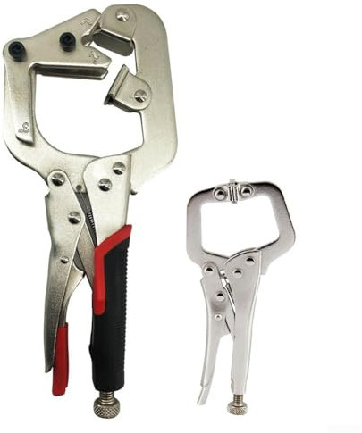 Pinze per tubi di saldatura, morsetto di saldatura regolabile da 25 cm, mini pinza di bloccaggio a C da 12 cm, per la lavorazione del legno e la saldatura