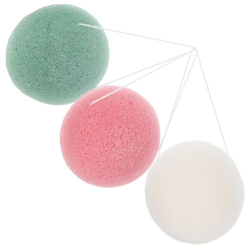 NIYANGLE 3pièces Éponges Nettoyantes Pour Visage Lot De Outil De Lavage Éponge Exfoliante Pour Visage Nettoyage Et Corps