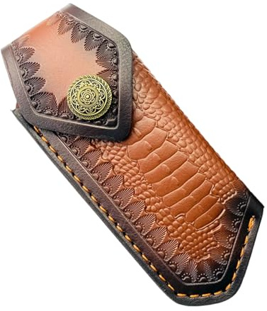 MALSSE Custodia pieghevole Pratica custodia per coltelli Contenitore flessibile Foderi Coltelli Fodero per uso quotidiano Borsa in pelle