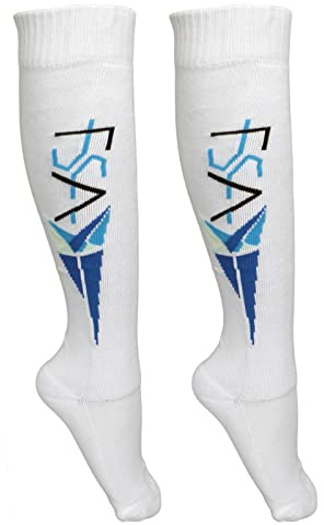 Beufee 1 Paire de Chaussettes d'escrime, Bas athlétiques à Tube Haut Absorbant et Respirant en Coton peigné pour Hommes et Femmes (Taille 37-38)