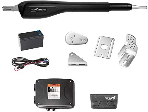 Mighty Mule Gate Opener, Solar and Smart Ready, Heavy Duty Automatic Gate Opener, Gates up to 18ft or 850lb, Single Gate Opener, MM571W