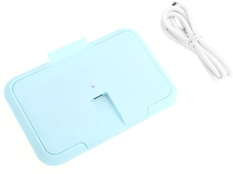 Portable Wipe Heater for Baby Wipes, Low Power Abs Blue | Vehicle Use, Energy Saving Design, Fits Brand Wet Tissue, Compatible with Baby Wipes