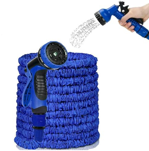 Expandable Garden Hose, 25FT Heavy Duty Water Hose, No-Kink Flexible Water Hose, Expandable Hose Design for Gardening, Cleaning & Washing(25ft/7.5m) (100FT)
