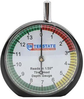 Interstate Pneumatics TG32 Professional Dial Type Tire Tread Depth Gauge