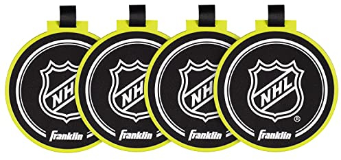 Franklin Sports Hockey Shooting Targets - NHL - 4 Knock Out Targets with Goal Attachments
