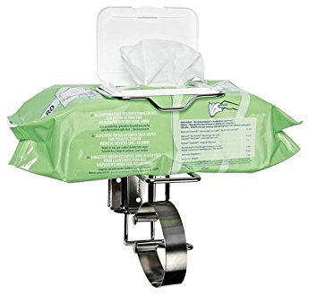 Edelstahl-Wandhalter für Flow-Pack, Desinfektionstücher, Wipes, Tissues