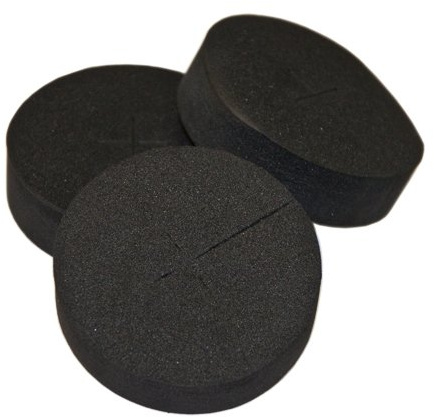 2” Neoprene Foam Inserts for Hydroponics Growing System, Clone Machine, Propagation Indoor Gardening, 132 Pack, Black