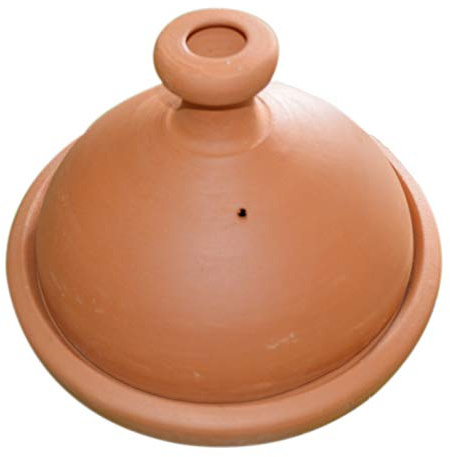 Treasures Of Morocco Large Brown Conical Moroccan Cooking Tagine, 12 Inches, Authentic, Clay Material, Oven Safe, Dishwasher Safe