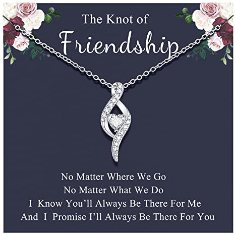 D Dongjiangjin Gift Friendship Necklace Best Friend Birthday Gifts for Women Girls Friend Bff Female Christmas Stocking Stuffers Fillers